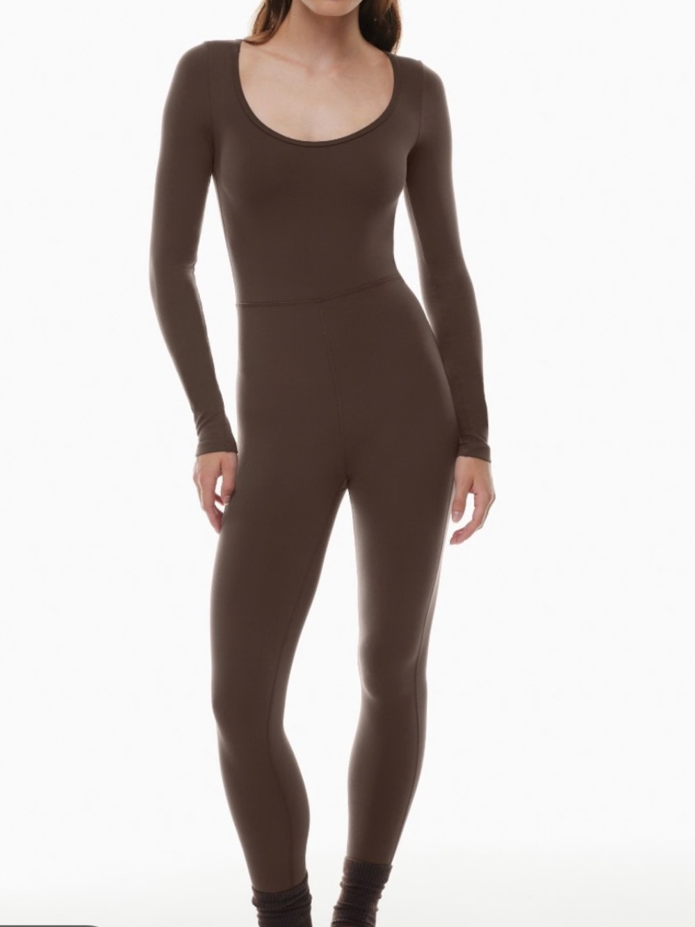Aritzia Wilfred Free Maxe Jumpsuit Brown S